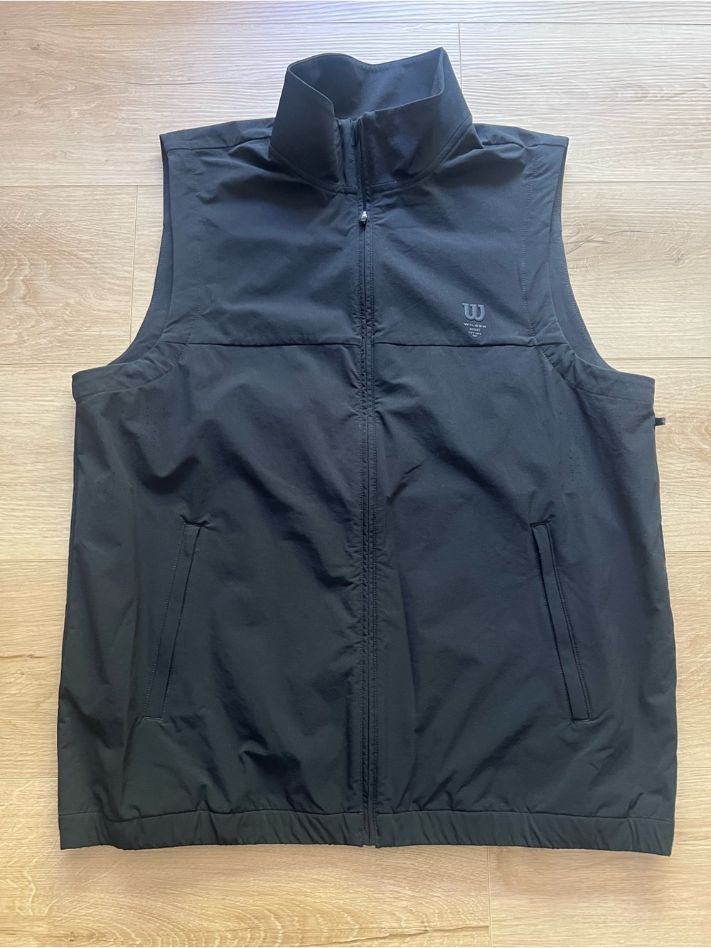 Wilson Men's Black Athletic Zip Vest